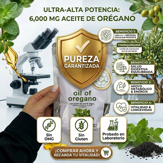 Aceite De Orégano 6000 Mg 60 capsulas