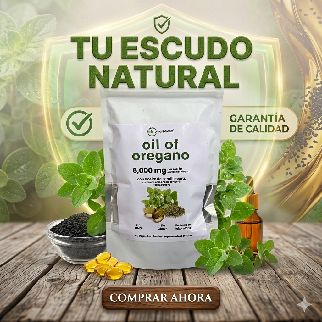 Aceite De Orégano 6000 Mg 60 capsulas