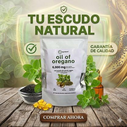 Aceite De Orégano 6000 Mg 60 capsulas