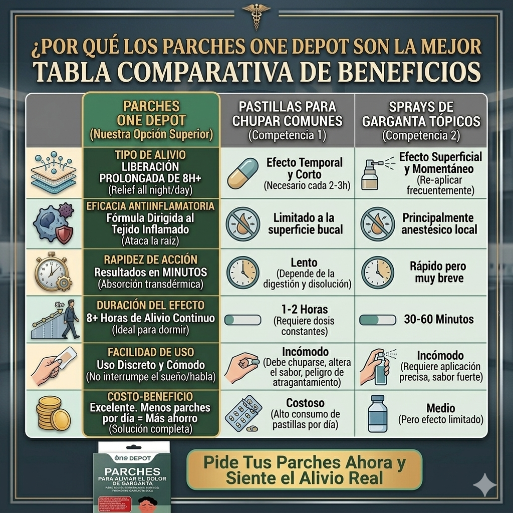 Parche 6 und Aliviar Dolor De Garganta