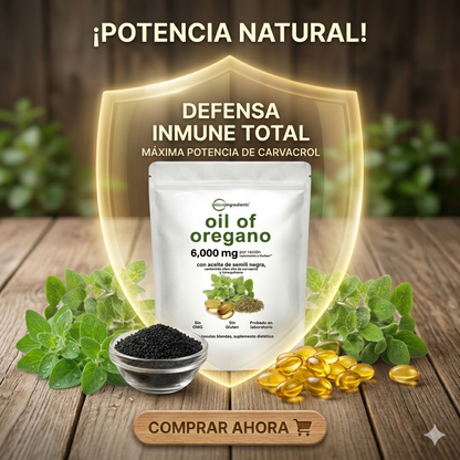 Aceite De Orégano 6000 Mg 60 capsulas