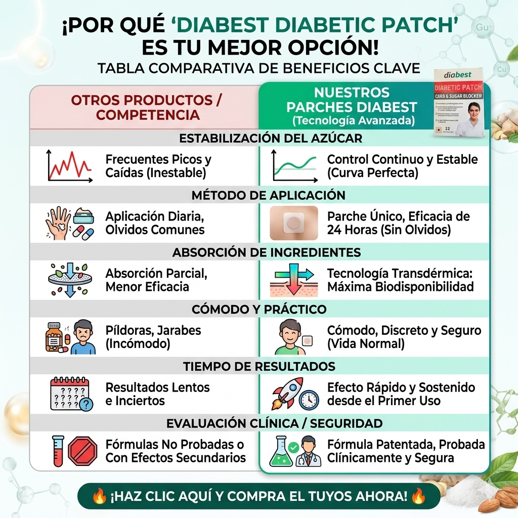Parches control de azucar