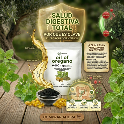 Aceite De Orégano 6000 Mg 60 capsulas