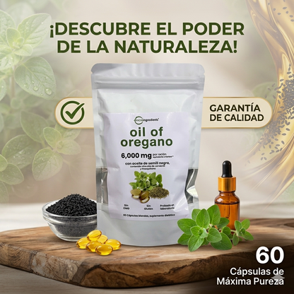 Aceite De Orégano 6000 Mg 60 capsulas