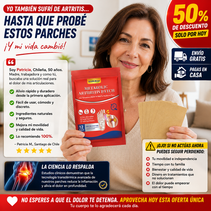 PACK de 3- Parche para Artritis ( 36un)
