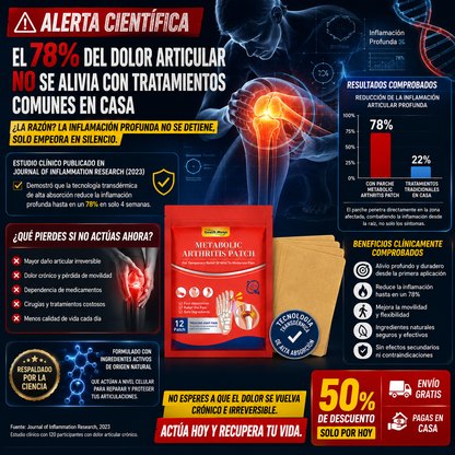 PACK de 3- Parche para Artritis ( 36un)
